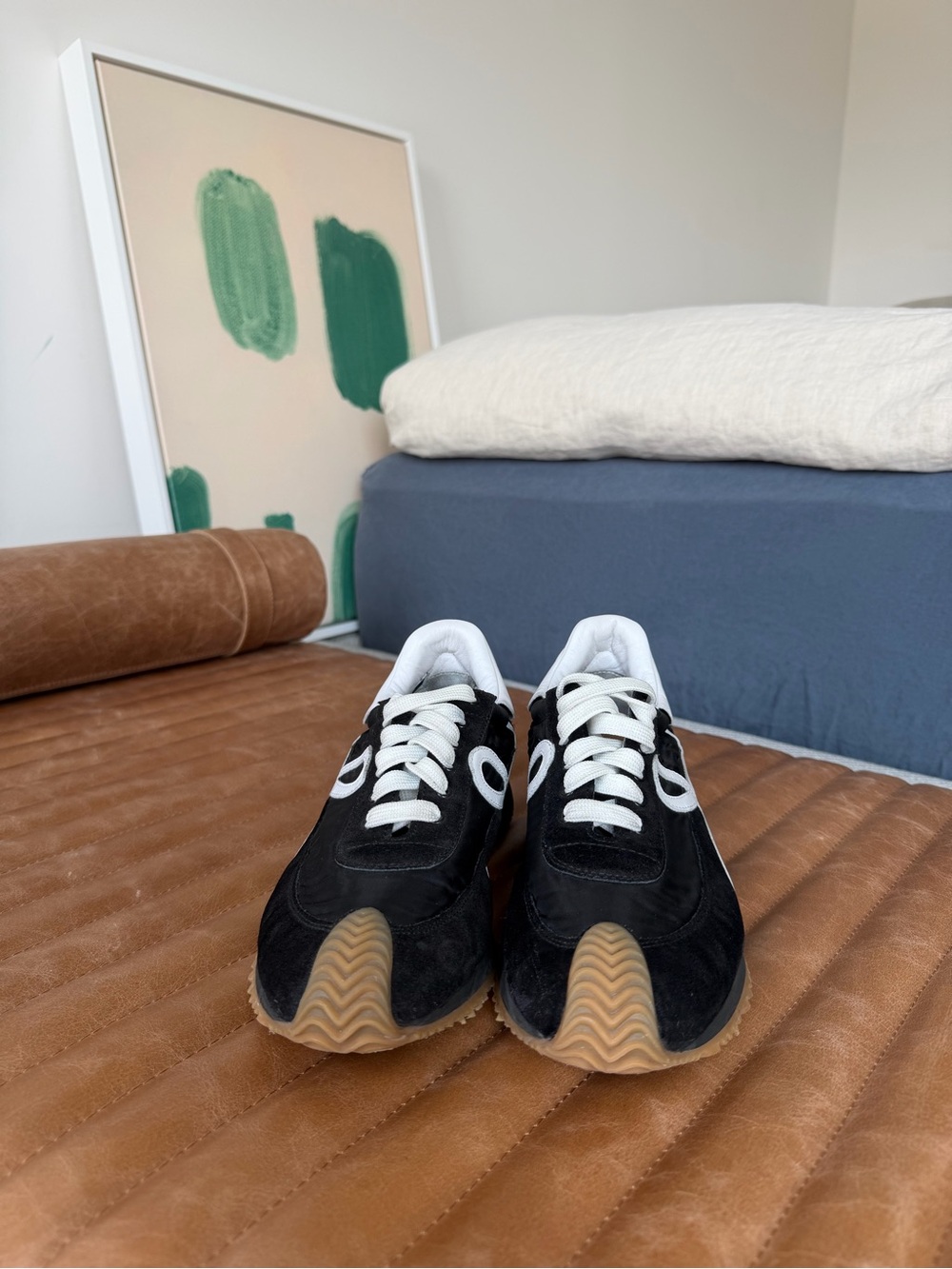 Flow Runner in nylon and suede - Picture 5 of 9